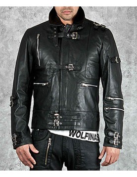  Bad Michael Jackson Black Leather Jacket