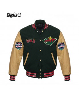  Minnesota Wild Classic Varsity Jacket