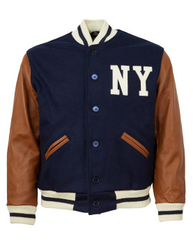 1940 NY Yankees Varsity Blue and Brown Jacket