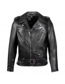 1950s Motorcycle Black Leather Jacket