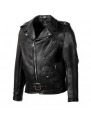 1950s Motorcycle Black Leather Jacket