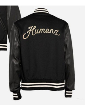 23 Humanz Black Varsity Letterman Jacket