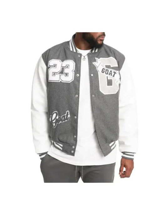 23 Goat Gray Varsity Jacket