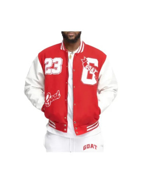 23 Goat Red Varsity Jacket