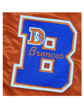 80’s Denver Broncos Orange Bomber Jacket