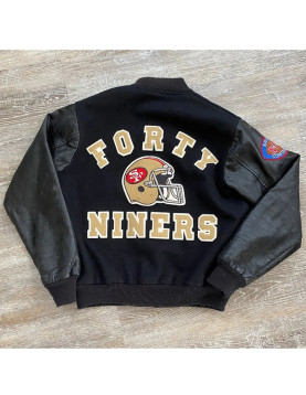 80’s San Francisco 49ers Black Varsity Jacket