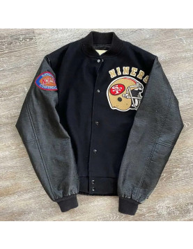 80’s San Francisco 49ers Black Varsity Jacket