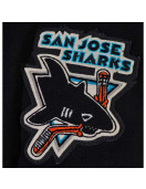 90’s San Jose Sharks Delong Black Varsity Jacket