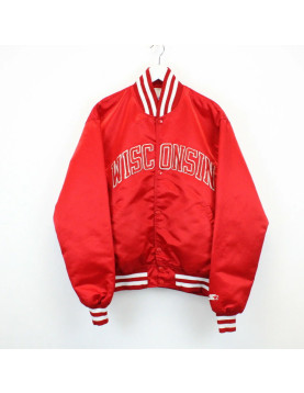 90’s Wisconsin Badgers Red Jacket