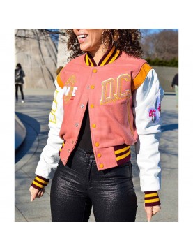 90th Anniversary Washington Commanders DC Varsity Jacket