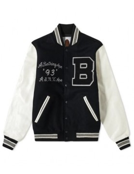 A Bathing Ape B Varsity Jacket