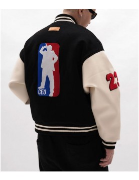 A Few Good Kids CEO Baseball Varsity Black Jacket