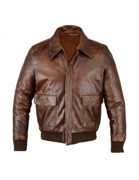 A2 Airforce Aviator Leather Bomber Jacket