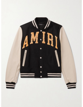 AMIRI Bomber Leather Jacket 