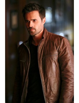 Agents of Shield Brett Dalton Brown Leather Jacket