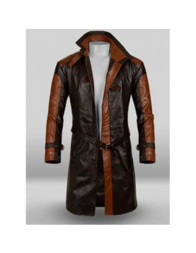 Aiden Pearce Watch Dog Leather Trench Coat