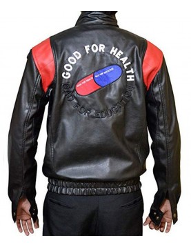 Akira Capsule Black Leather Jacket Halloween Costume Jacket