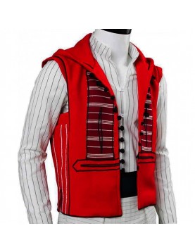 Aladdin Mena Massoud Red Hood Vest