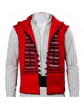 Aladdin Mena Massoud Red Hood Vest