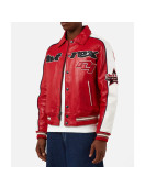 All Star Red Avirex Leather Jacket