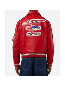 All Star Red Avirex Leather Jacket