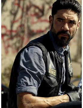 Angel Reyes Mayans M.C. Clayton Cardenas Leather Vest