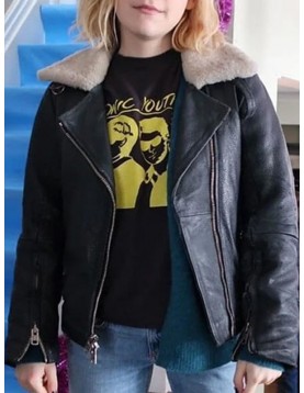 Angie Let It Snow Kiernan Shipka Leather Jacket