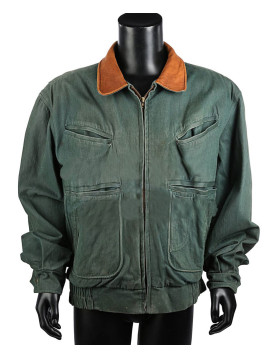 Arnold Schwarzenegger Total Recall Green Cotton Costume Jacket