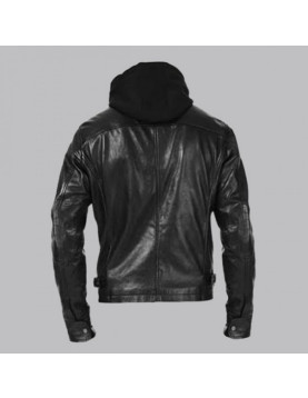 Arrow Oliver Queen Leather Hoodie Jacket