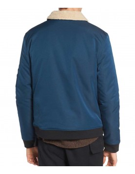 Arrow Rick Gonzalez Blue Jacket with Fur Collar