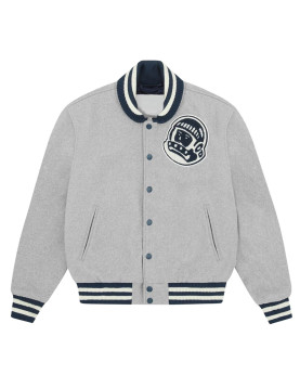 Astro Billionaire Boys Club Gray Varsity Wool Jacket