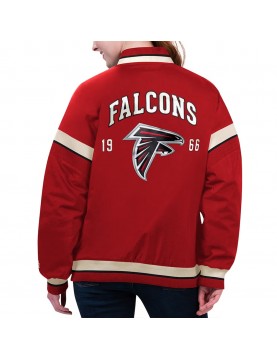 Atlanta Falcons Tournament Red Varsity Jacket