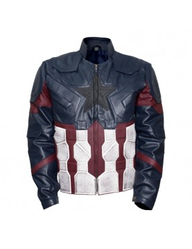 Avengers Infinity War Captain America Costume Leather Jacket