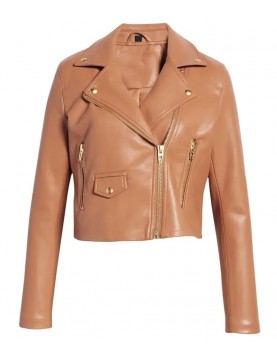 Average Joe Ashley Olivia Fisher Leather Jacket