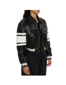 Avirex N4 Cropped Leather Jacket