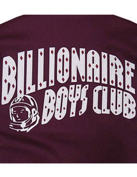 BBC Maroon and White Letterman Jacket