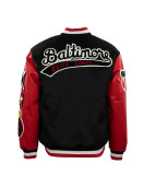 Baltimore Elite Giants Black and Red Varsity Jacket