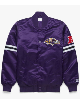 Baltimore Ravens Purple Satin Jacket