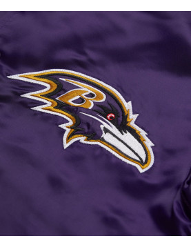 Baltimore Ravens Purple Satin Jacket