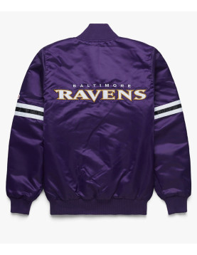 Baltimore Ravens Purple Satin Jacket