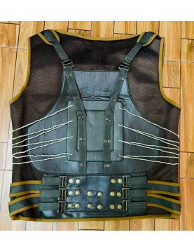 Bane Vest The Dark Knight Rises Military Tom Hardy Faux Leather Vest Costume