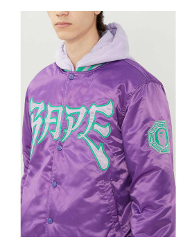 Bape A Bathing Ape Varsity Satin Jacket