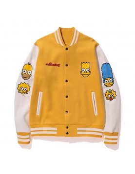 Bape Simpsons Baby Milo Varsity Jacket