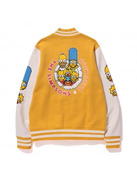 Bape Simpsons Baby Milo Varsity Jacket