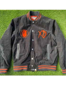 Bape Xo The Weeknd Generals Varsity Jacket