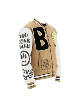 Barrow College Camel Wool Varsity Jacket