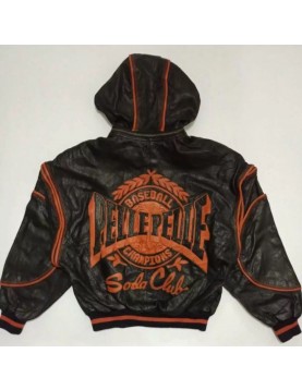 Baseball Pelle Pelle Leather Jacket