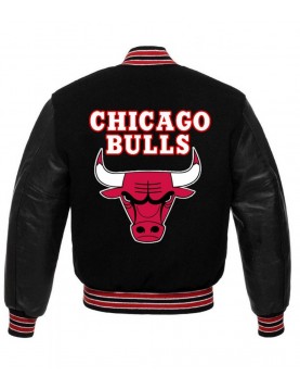 Basketball Chicago Bulls College Black Jacket