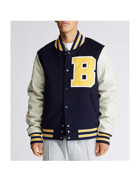 Bel-Air Academy Navy and White Varsity Jacket