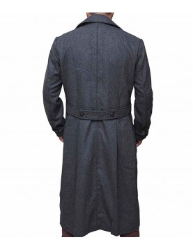 Benedict Cumberbatch Sherlock Grey Trench Coat Costume